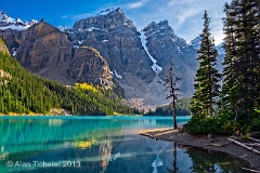 Morning on Moraine Lake (Banff National Park, Canada) . . . © 2013 Alan Ticheler. All rights reserved.