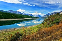 Lake Sherburne (Glacier National Park, Montana) . . . © 2014 Alan Ticheler. All rights reserved.