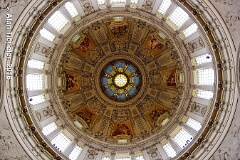 Looking up into the Berliner Dom (Berlin, Germany) . . . © 2016 Alan Ticheler. All rights reserved.