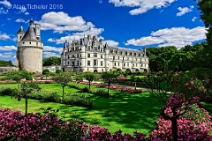 Château de Chenonceau from Catherine de Medici's Garden   (Chenonceaux, France) . . . © 2016 Alan Ticheler. All rights reserved.