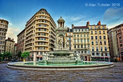 Fontaine des Jacobins (Lyon, France) . . . © 2016 Alan Ticheler. All rights reserved.