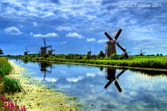Dutch Windmills #1   (Kinderdijk, Netherlands) . . . © 2011 Alan Ticheler. All rights reserved.